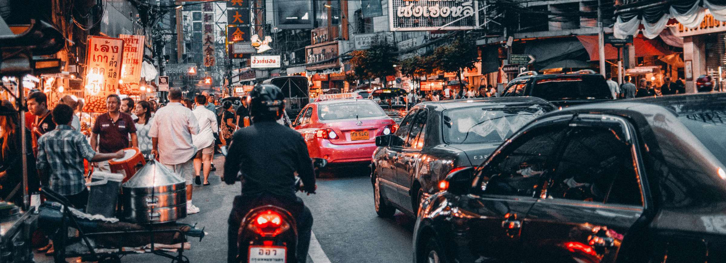 Busy street in Thailand